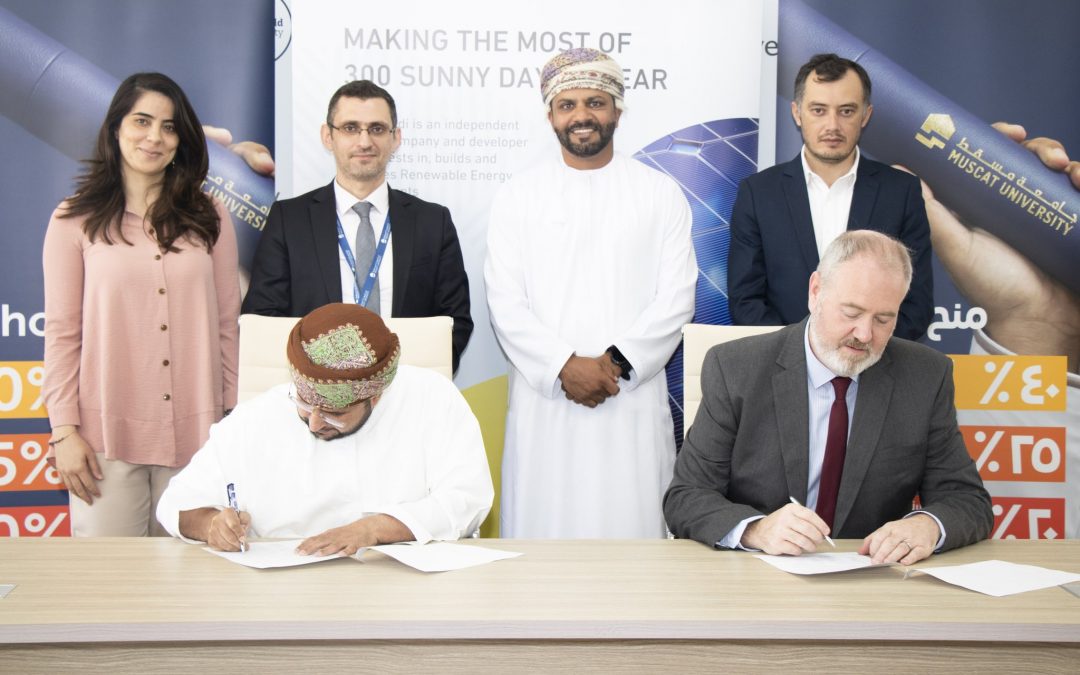Muscat University signed a memorandum of understanding with Solar Wadi Renewable Energy Company